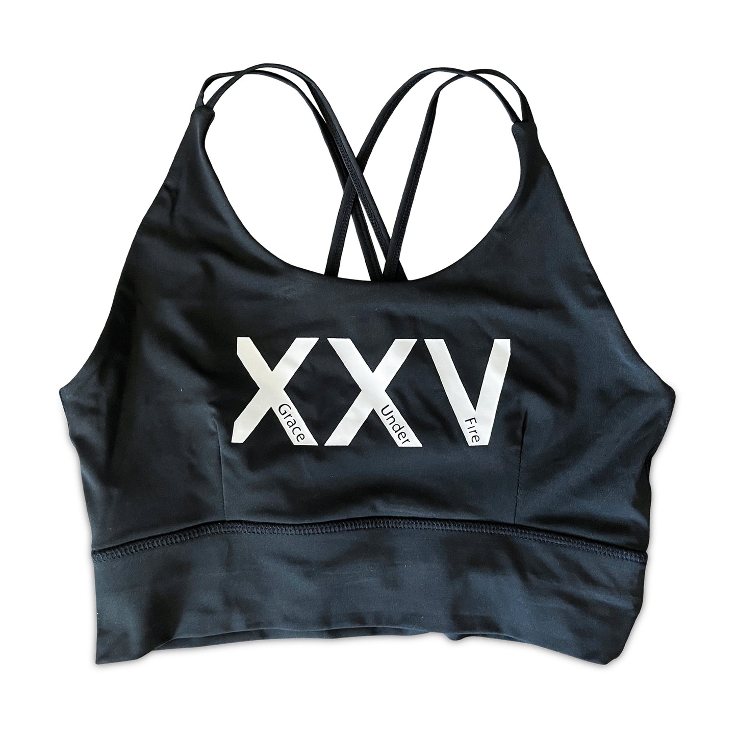 BLK XXV CRISS-CROSS SPORTS BRA